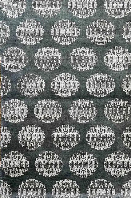 Khotan Area Rug In Charcoal – Classic Persian Motif 1