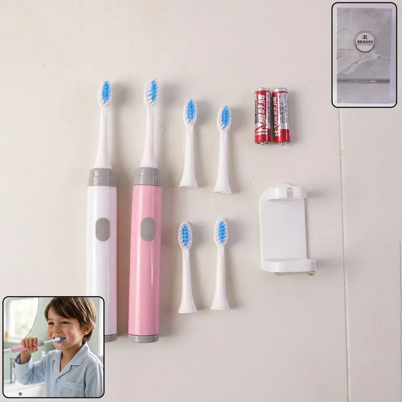 Kids’ Rechargeable Electric Toothbrush Set – Includes Multiple Brush Heads 1