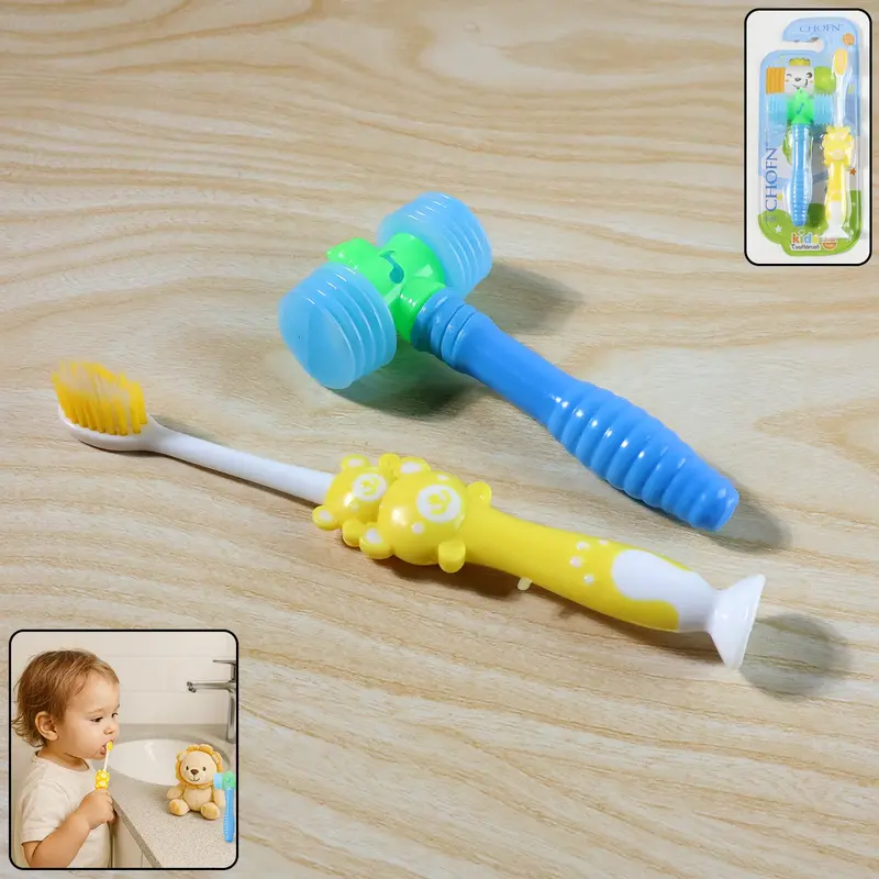 Kids Toothbrush And Hammer Playset – Fun Educational Toy Combination 1