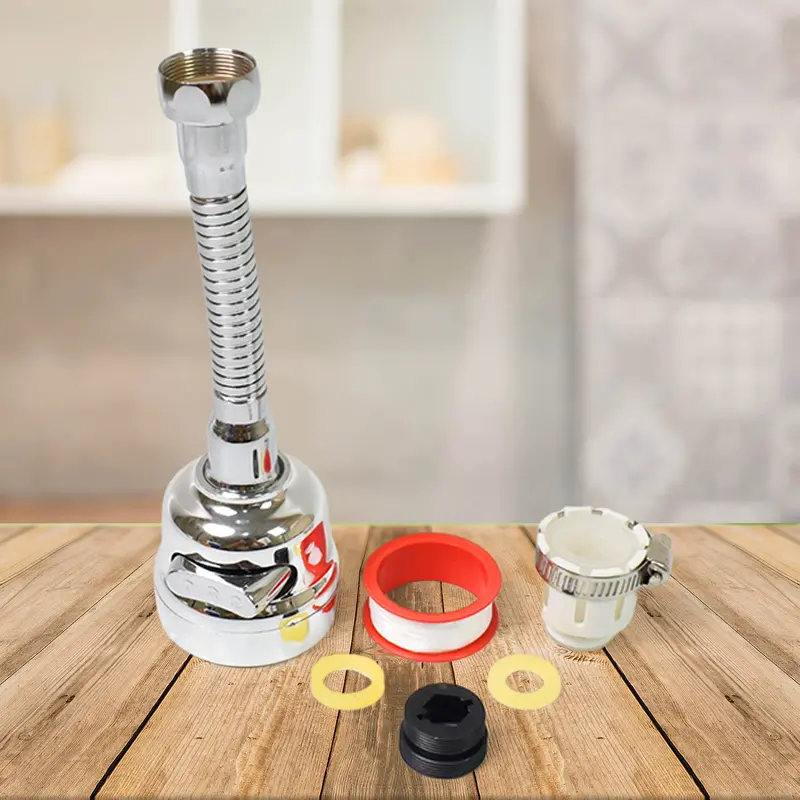 Kitchen Tap Extender With Spray Nozzle – Flexible Faucet Sprayer For Sink Use (Set) 1
