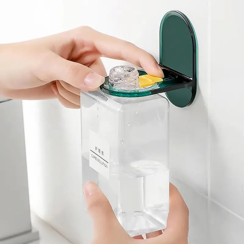 L-Shaped Wall-Mounted Shower Gel Dispenser Holder – Seamless, Rust-Proof Hook 1