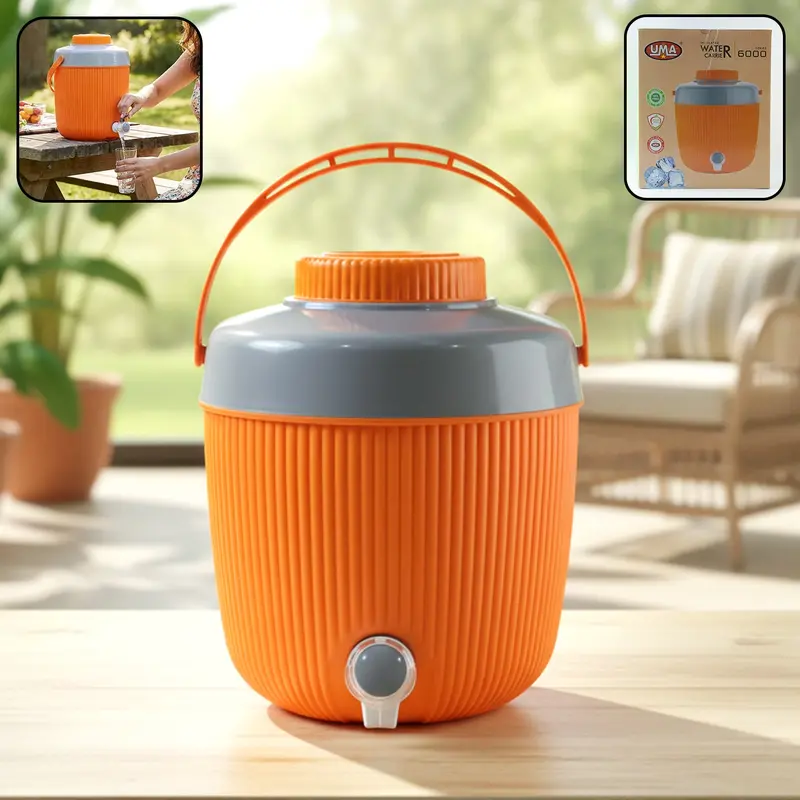 Large-Capacity Insulated Water Jug With Spigot – 6L Home & Travel Dispenser 1
