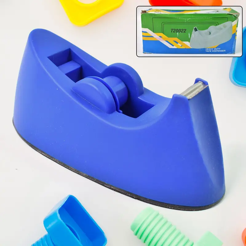 Large Plastic Tape Dispenser – Ergonomic Office & Home Tape Cutter 1