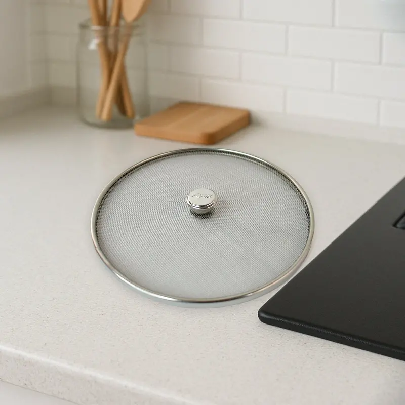 Large Stainless Steel Mesh Cooking Cover – Breathable & Heat-Resistant 1