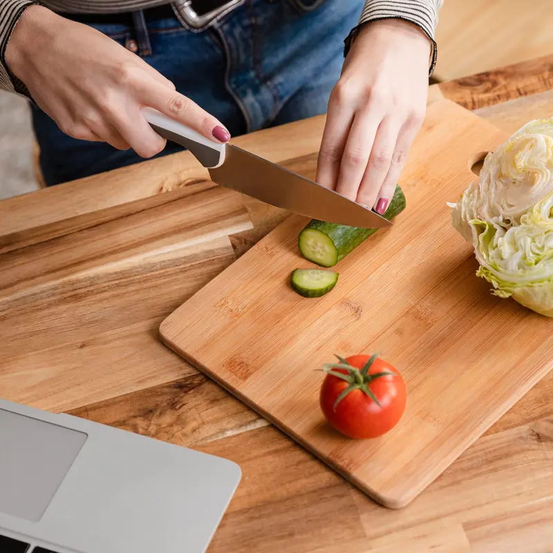 Large Wooden Chopping Board For Cutting Vegetables, Fruits, Meats & More 1