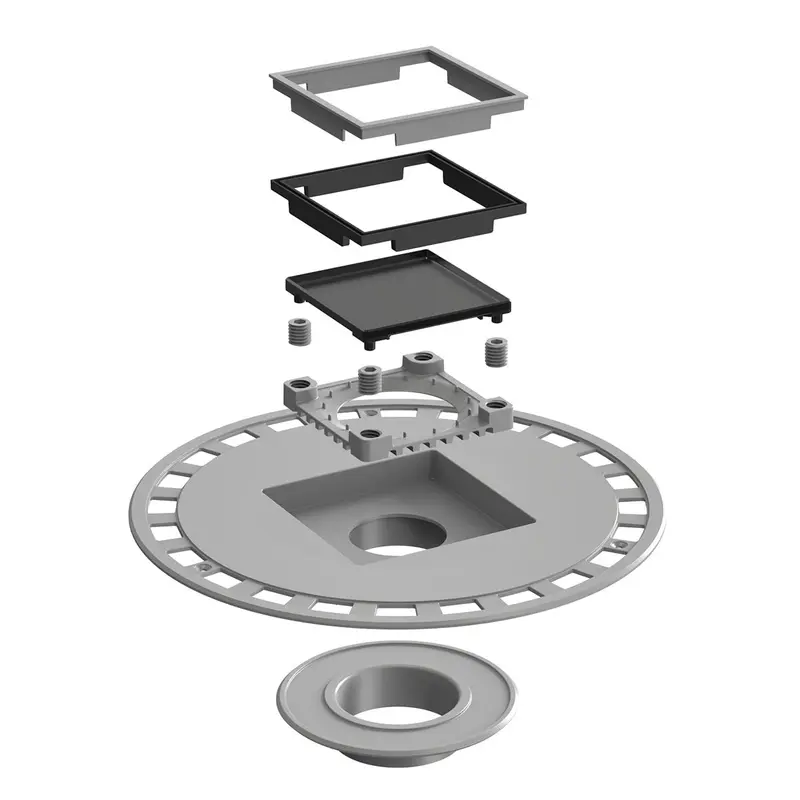Laticrete Hydro Ban Bonding Flange Drain – 4" X 4" Low-Profile Design 5