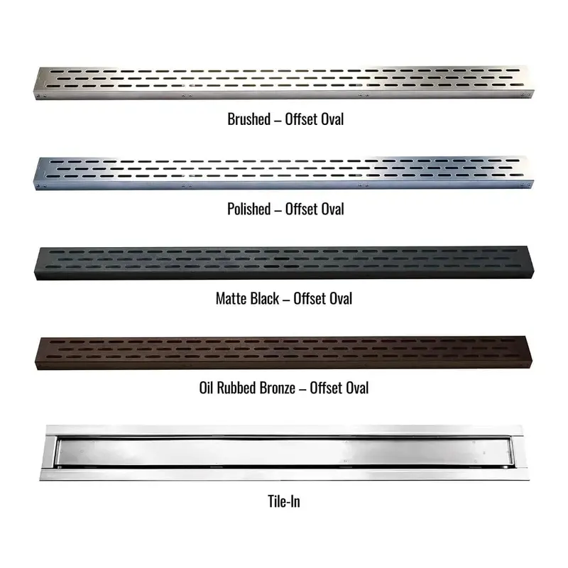 Laticrete Hydro Ban Linear Drain Grate Kits For Waterproof Shower Systems 1