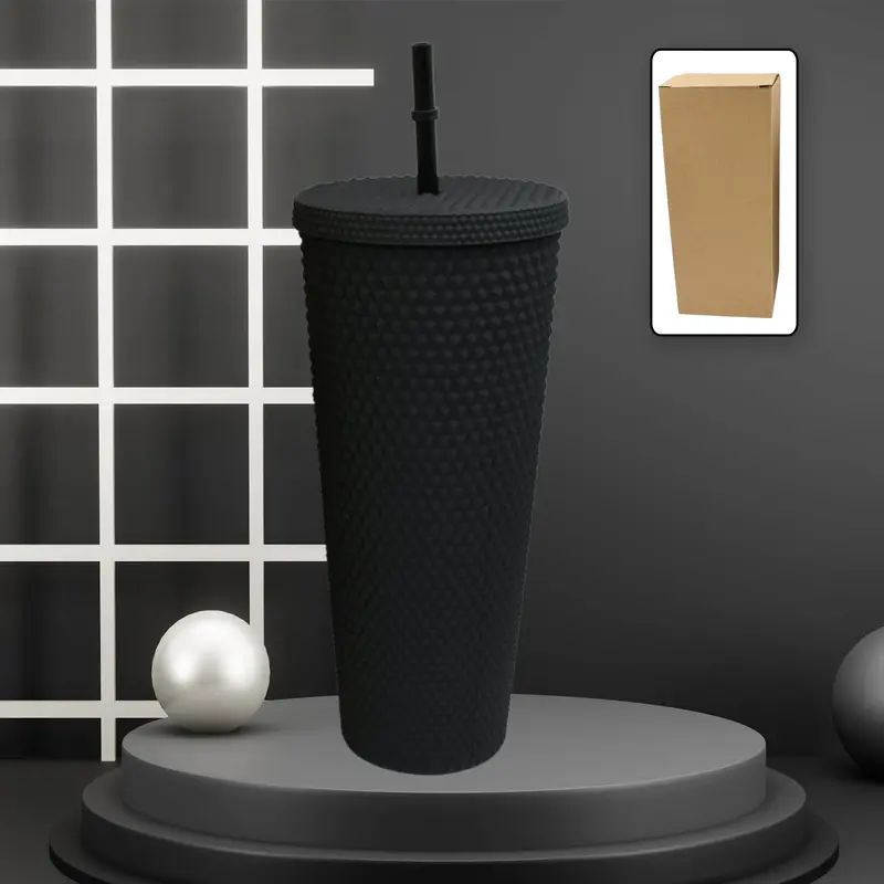 Leak-Proof Reusable Tumbler With Straw – Assorted Color Options (1 Unit) 1
