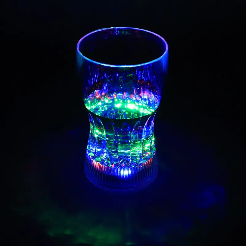 Led-Illuminated Plastic Glass Tumbler – 200Ml Decorative Drinkware (1 Piece) 1