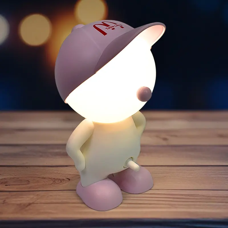 Led Night Light With Playful Cartoon Cap – Usb-Powered 1