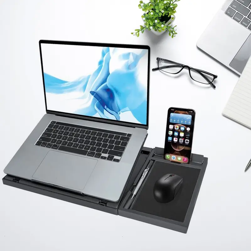 Lightweight Foldable Laptop Stand – Compatible With Macbook, Notebook & Tablets 1