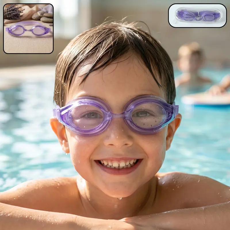 Lightweight Kids’ Swim Goggles – Flexible Frame With Secure Seal 1