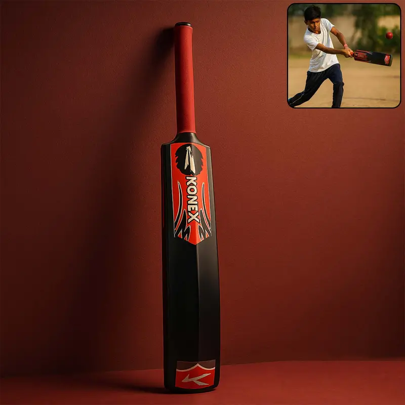 Lightweight Plastic Cricket Bat – Beginner-Friendly Practice Bat (87 × 11 Cm) 1