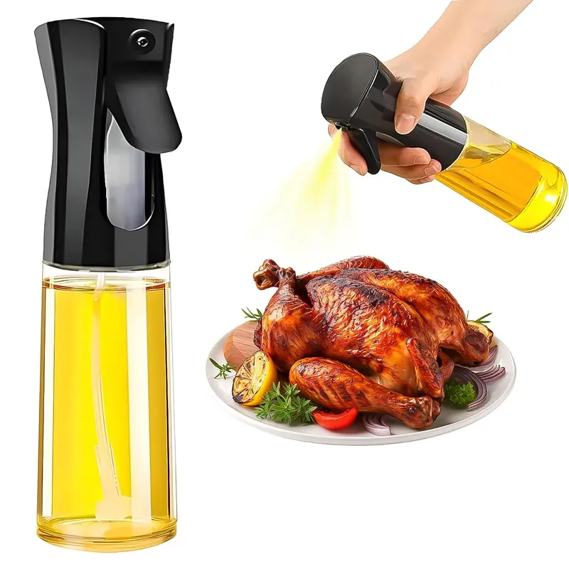 Lightweight Plastic Oil Dispenser Bottle – 250 Ml Kitchen Sprayer For Healthy Cooking 1