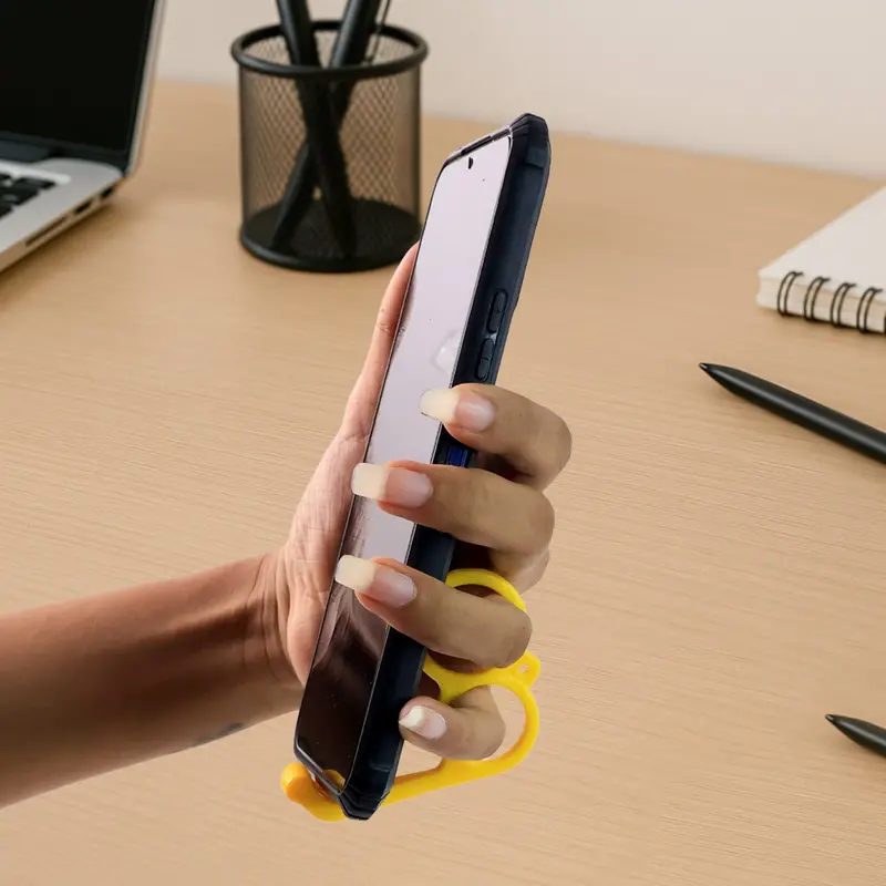 Lightweight Plastic Phone Stand – Color-Mixed Desktop Holder Pack (50 Units) 1