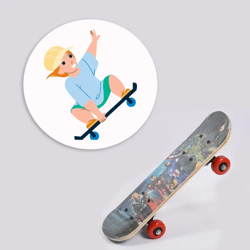 Lightweight Wooden Skateboard – Beginner-Friendly Konex Board For Kids And Adults 1