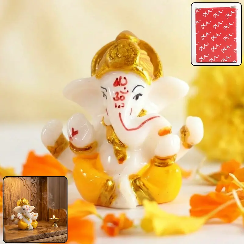 Lord Ganesha Decorative Idol – Handcrafted Spiritual Home Accent 1