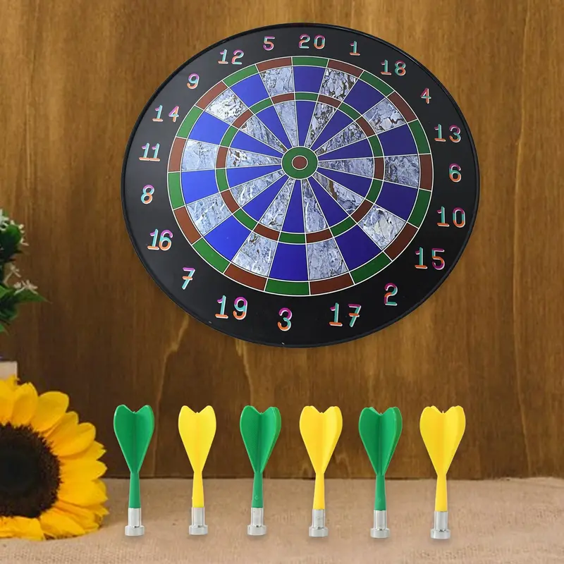 Magnetic Dart Board Game Kit With 6 Safety Darts – Family-Friendly Indoor Activity 1