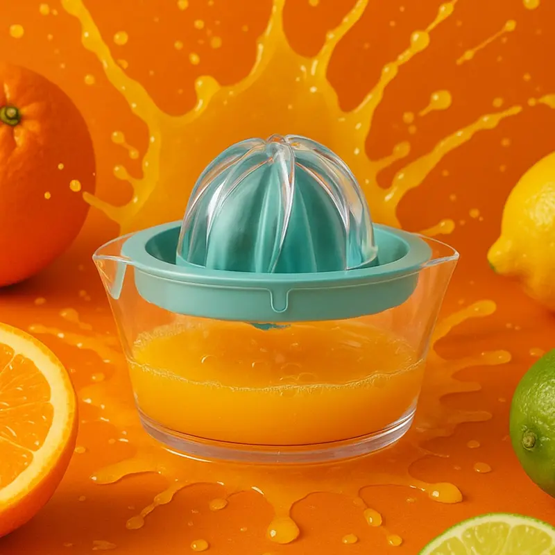Manual Citrus Juicer Squeezer – Lemon & Orange Press With Leak-Proof Lid 1