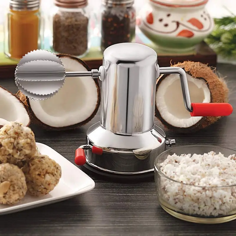 Manual Stainless Steel Coconut Scraper For Home Kitchen Use 1