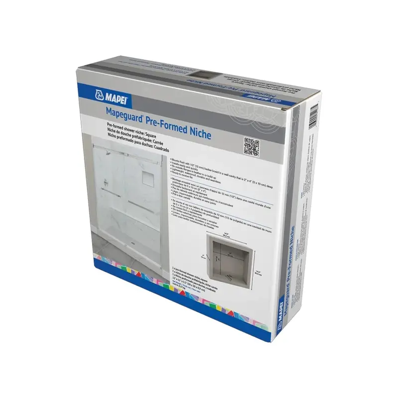 Mapeguard Pre-Fabricated Shower Niche With Integrated Waterproofing 1
