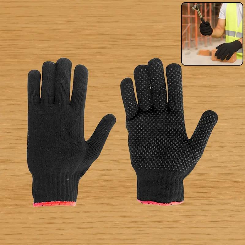 Men’S Cotton-Polyester Work Gloves – Breathable, Durable Everyday Hand Protection 1