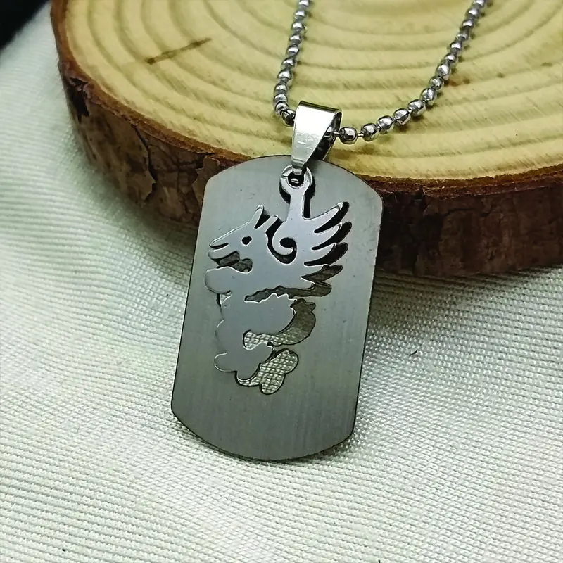 Men'S Dragon Pendant Necklace – Unique Alloy Chain Design 1