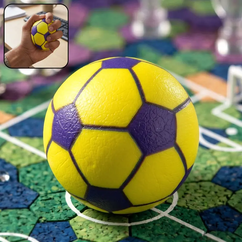 Mini Football-Shaped Rubber Stress Relief Ball – Fun Desk Toy 1