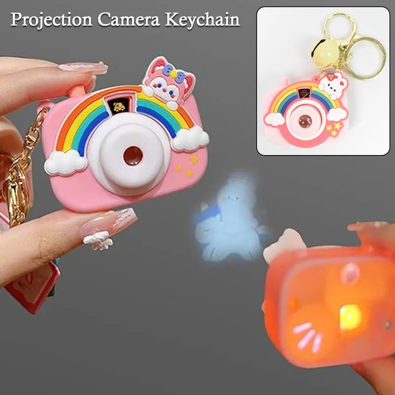 Mini Projector-Style Camera Keychain – Fun Collectible With Random Designs (Single Unit) 1