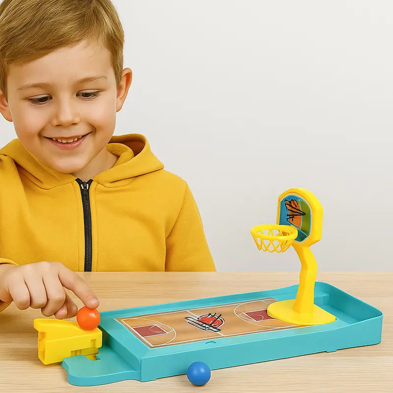 Mini Tabletop Sports Game Set – Finger Basketball & Bowling Combo For Indoor Fun 1