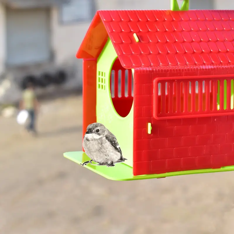 Mini Wooden Birdhouse – Outdoor Nesting Shelter For Small Songbirds 1