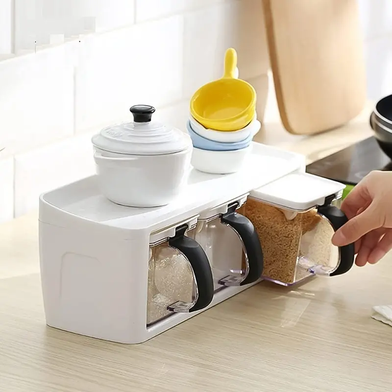 Modular Spice Organizer Box Set – 3-Piece Stackable System 1