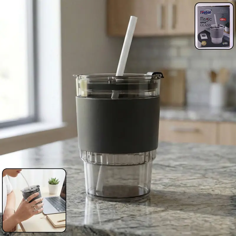 Monaco Clear Plastic Tumbler – 400 Ml Premium Drinkware 1