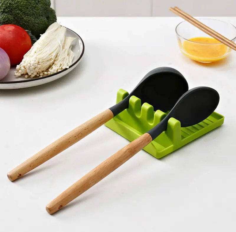 Multi-Function Spatula Rest & Utensil Holder – Space-Saving Kitchen Rack 1