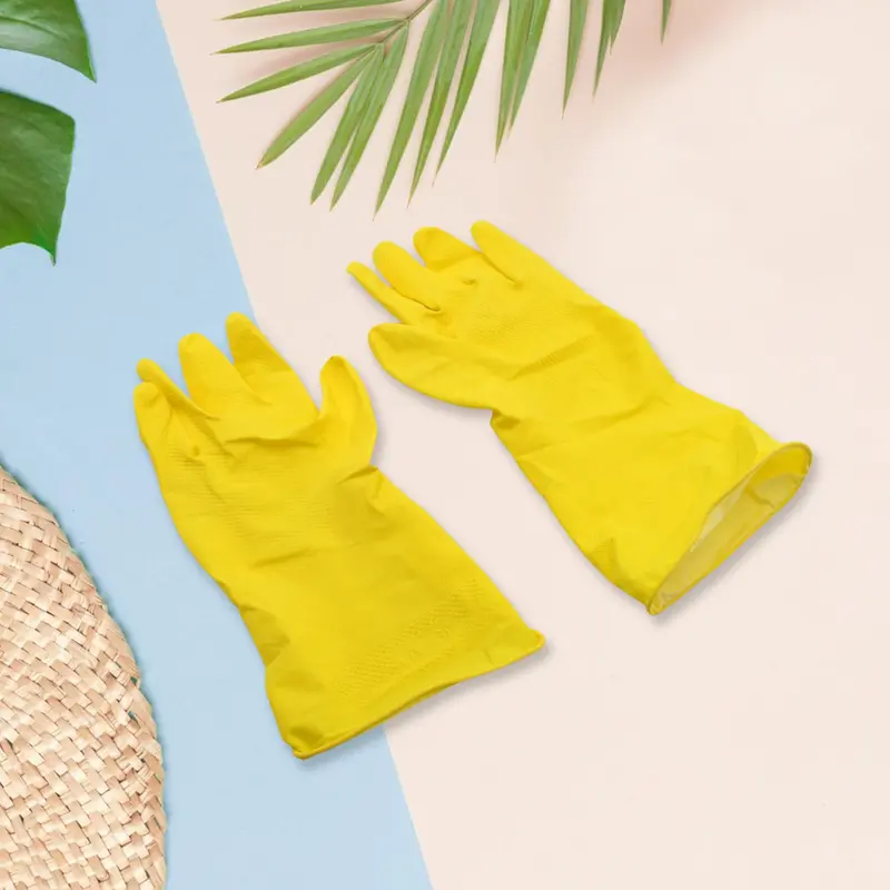 Multipurpose Waterproof Cleaning Gloves – Reinforced Pair For Kitchen, Bathroom & General Use 1