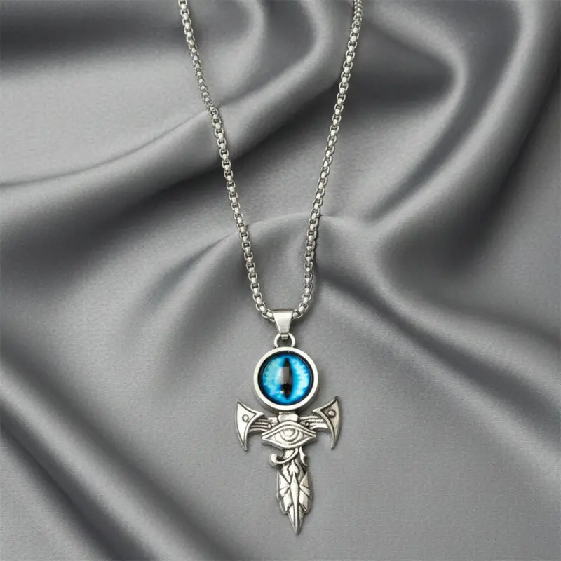 Mystic Dragon Eye Charm Necklace With Adjustable Chain 1