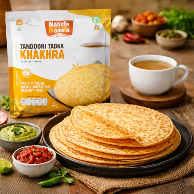 Naasta Baasta Tandoori Tadka Khakhra – Spiced Crispy Flatbread Snack, Ready To Eat (200G) 1