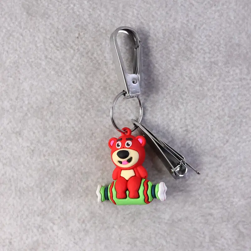 Nail Clipper Keychain With Playful Cartoon Nail Cutter Design – Compact Grooming Accessory 1