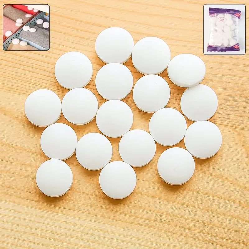 Naphthalene Moth Repellent Tablets – Dual-Action Cupboard Deodorizer (20G Packet) 1