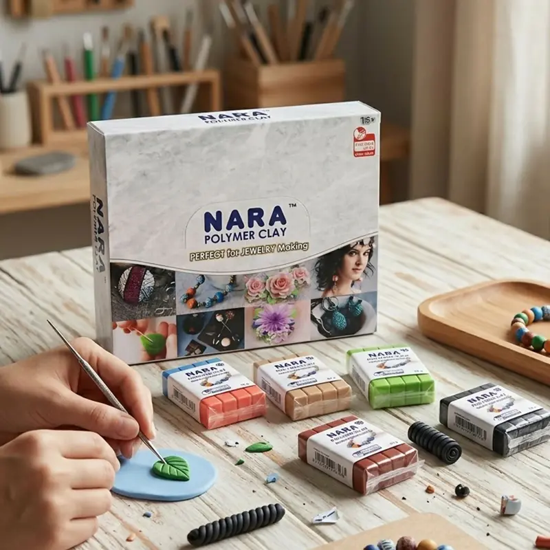 Nara 40-Piece Multi-Color Polymer Clay Set – 18 Hues For Crafting, Modeling & Art Education 1