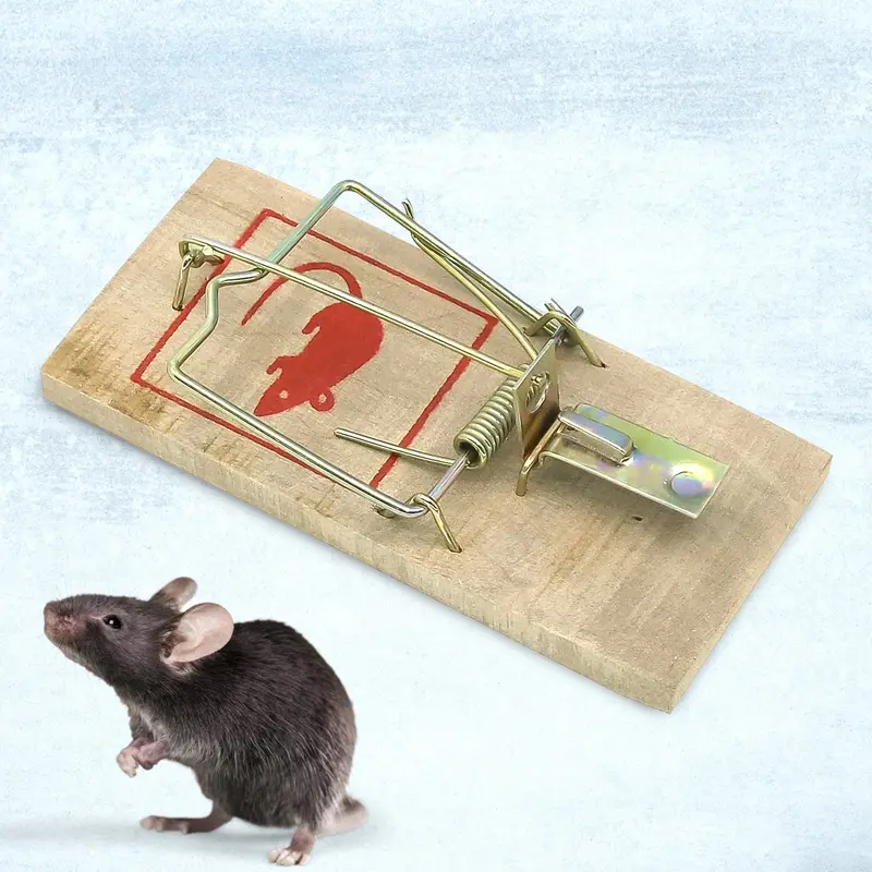 Natural Wooden Snap Trap For Rodent Control – Single Unit 1