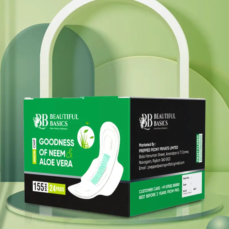 Neem & Aloe Vera Infused Panty Liners – Ultra-Thin Daily Care Pack (24 Pcs) 1