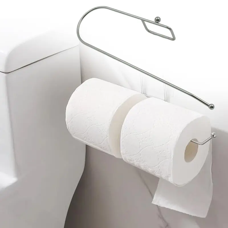 No-Drill Adhesive Paper Towel Holder – Stainless Steel Roll Stand For Kitchen & Bath 1