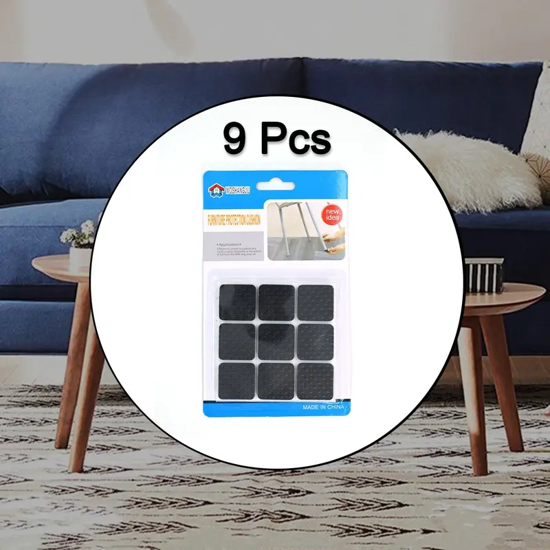 Non-Slip Furniture Floor Protectors – Durable Anti-Scratch Pad Set (9 Pieces) 1