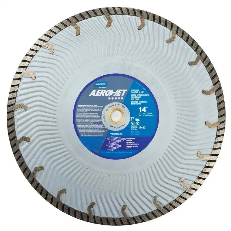Norton Clipper Aero-Jet Diamond Blade For Natural Stone & Tile 1