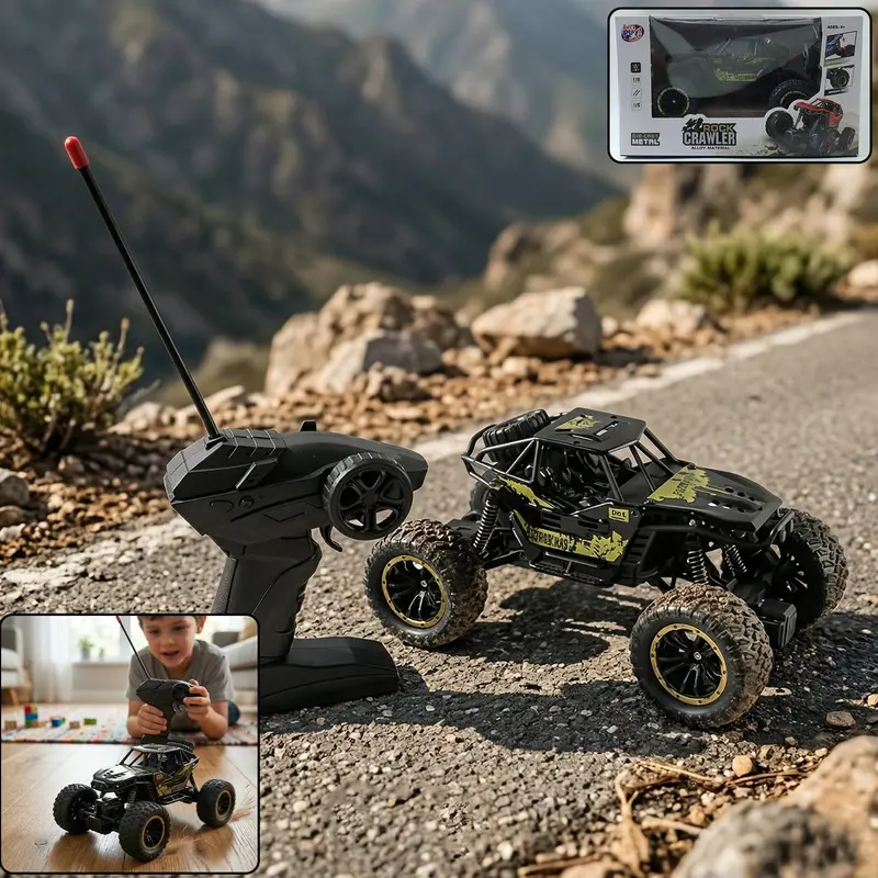 Off-Road Rock Crawler Rc Truck – Remote-Controlled Monster Vehicle (Batteries Not Included) 1