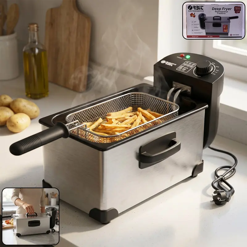 Orbit 2000W Heavy-Duty Deep Fryer – 3L Oil Capacity 1