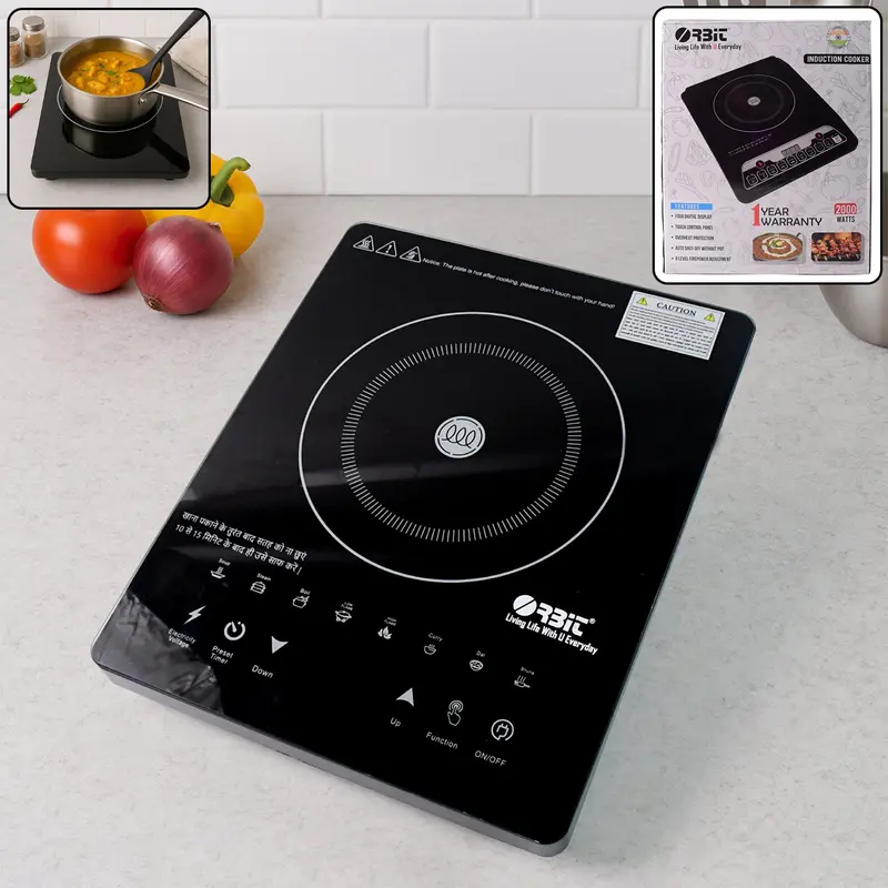 Orbit 2000W Touch-Control Induction Cooker With Multi-Cook Presets 1