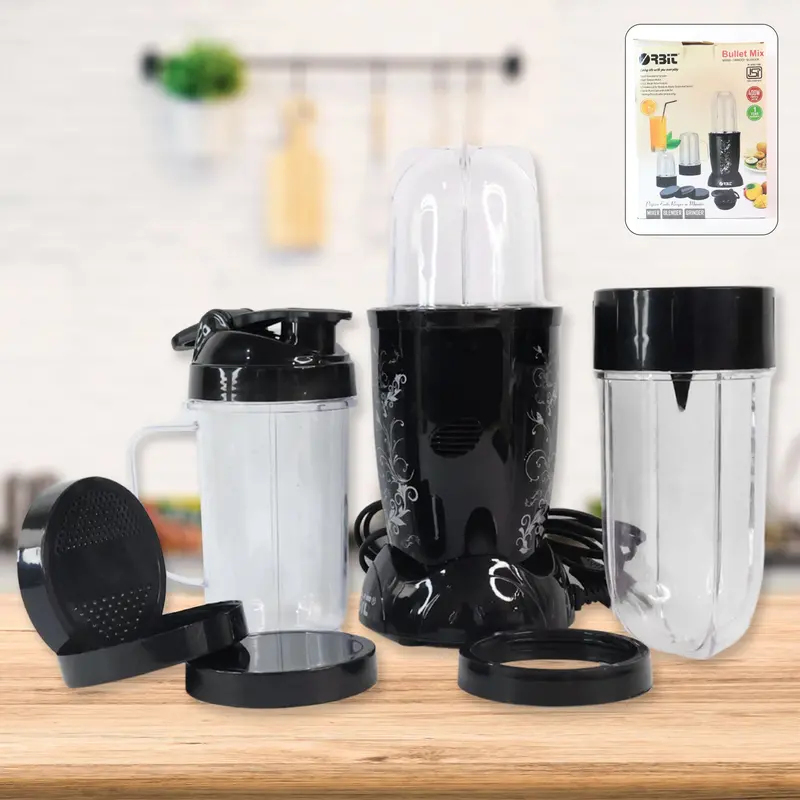 Orbit 400W Bullet-Style Mixer Grinder With 3 Jars 1
