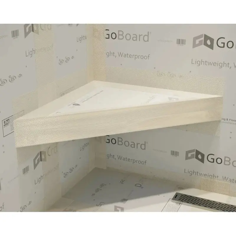 Original Floating Corner Shower Bench Kit With Goboard Integration 1